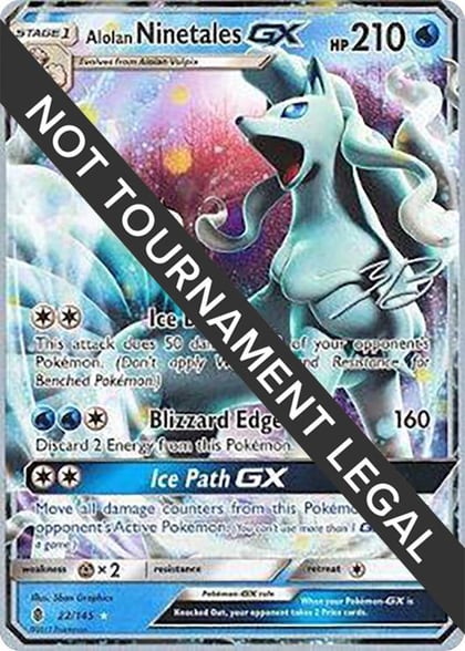 Alolan Ninetales GX - 2017 (Zachary Bokhari), World Championship Decks 22/145