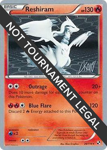 Reshiram - 2011 (Christopher Kan), World Championship Decks 26/114