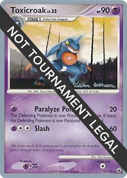 Toxicroak - 2008 (Tristan Robinson), World Championship Decks 31/100