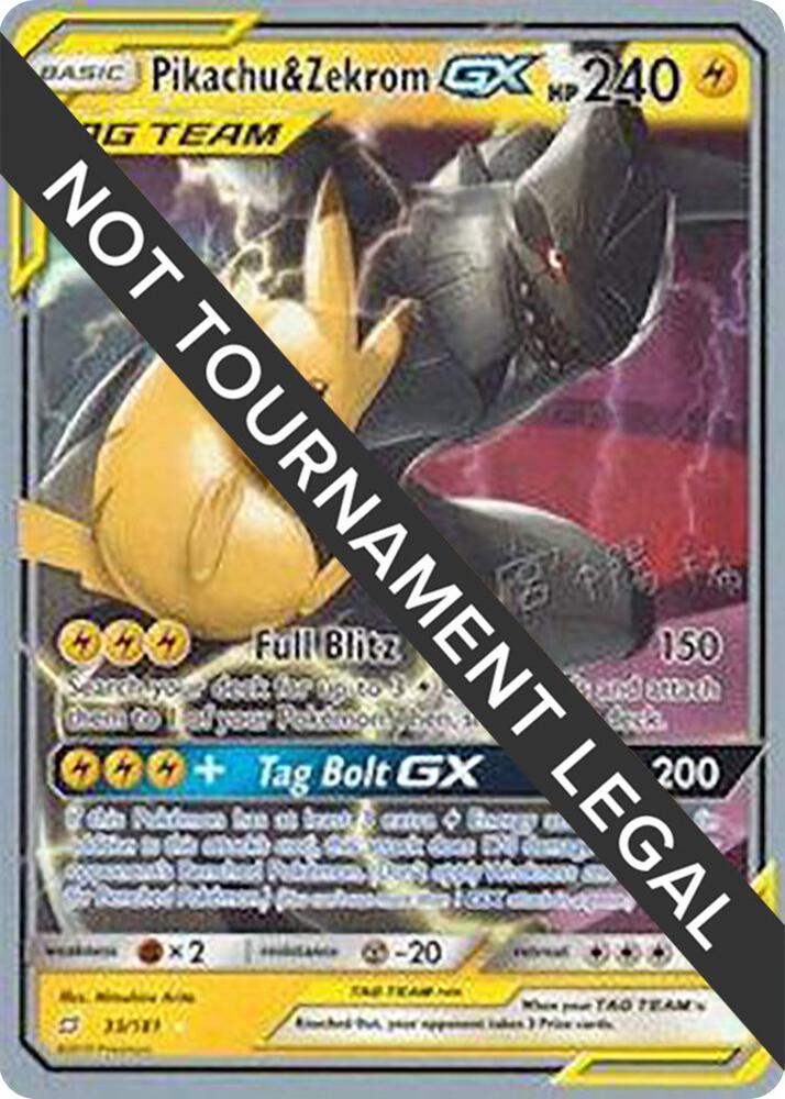 Pikachu & Zekrom GX - 2019 (Haruki Miyamoto), World Championship Decks 33/181