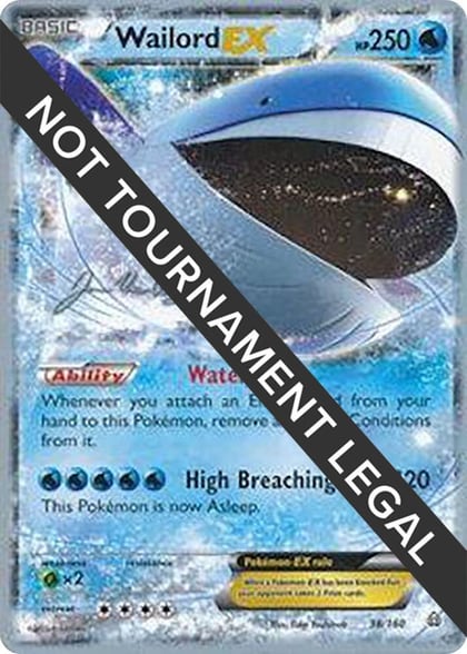 Wailord EX - 2015 (Jacob Van Wagner), World Championship Decks 38/160