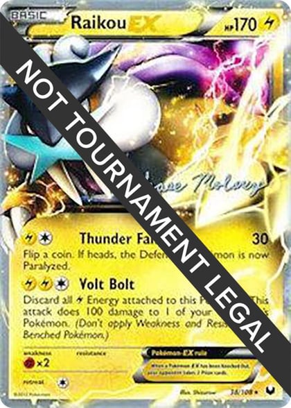 Raikou EX - 2012 (Chase Moloney), World Championship Decks 38/108
