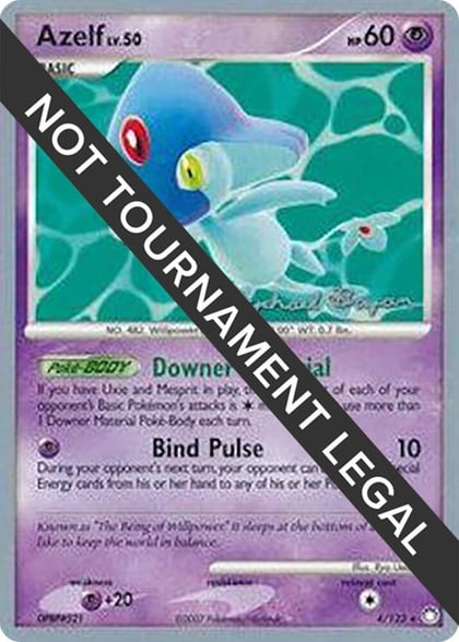 Azelf (4) - 2010 (Mychael Bryan), World Championship Decks 4/123