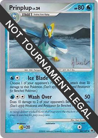 Prinplup (44) - 2008 (Dylan Lefavour), World Championship Decks 44/100