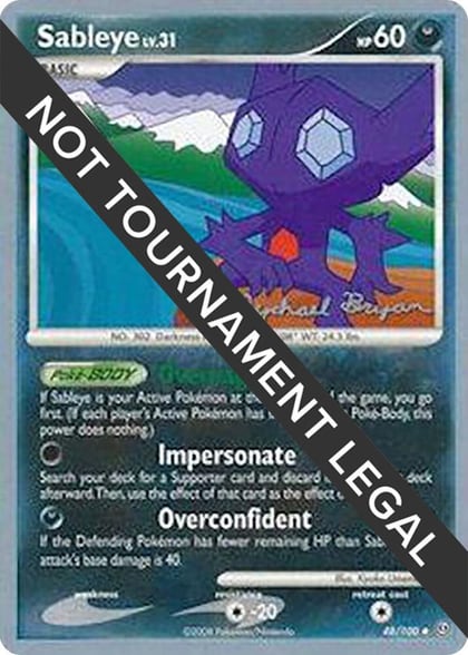 Sableye - 2010 (Mychael Bryan), World Championship Decks 48/100