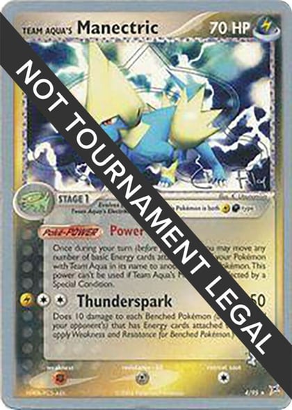 Team Aqua's Manectric - 2004 (Chris Fulop), World Championship Decks 4/95