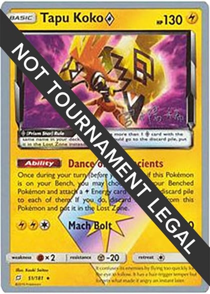 Tapu Koko Prism Star - 2019 (Haruki Miyamoto), World Championship Decks 51/181