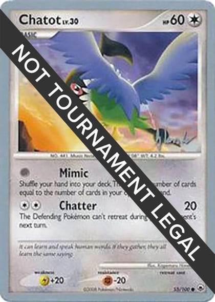 Chatot - 2008 (Dylan Lefavour), World Championship Decks 55/100