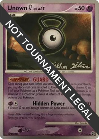 Unown [G] - 2009 (Stephen Silvestro), World Championship Decks 57/106