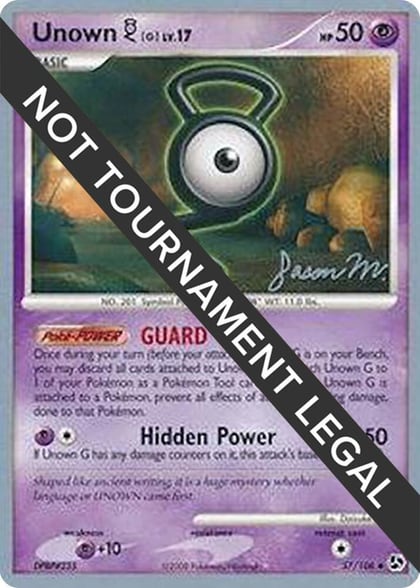 Unown [G] - 2009 (Jason Martinez), World Championship Decks 57/106