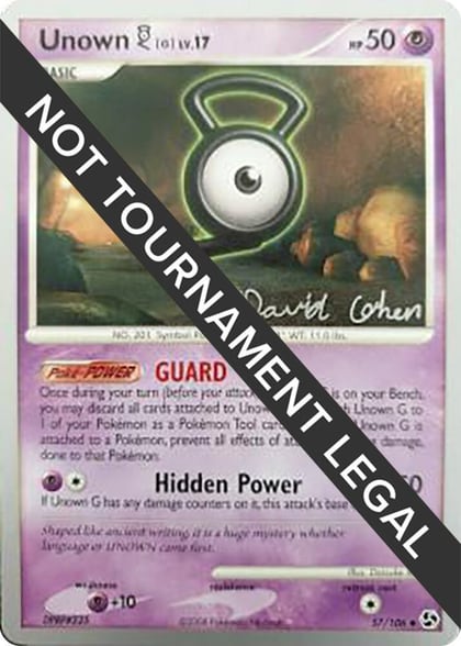 Unown [G] - 2009 (David Cohen), World Championship Decks 57/106