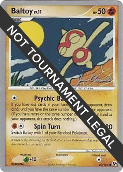 Baltoy - 2008 (Jason Klaczynski), World Championship Decks 60/106