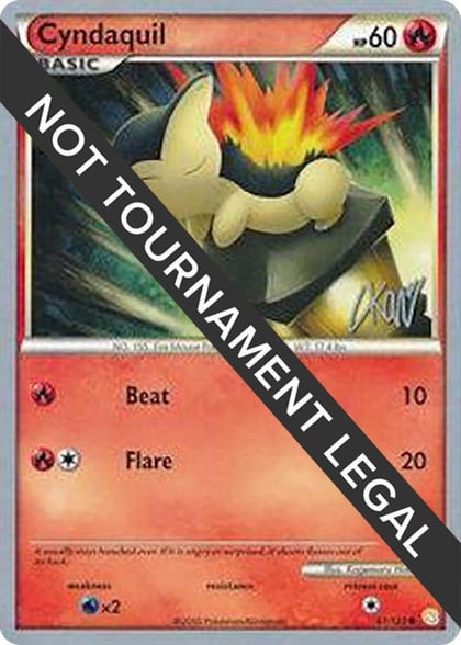 Cyndaquil - 2011 (Christopher Kan), World Championship Decks 61/123