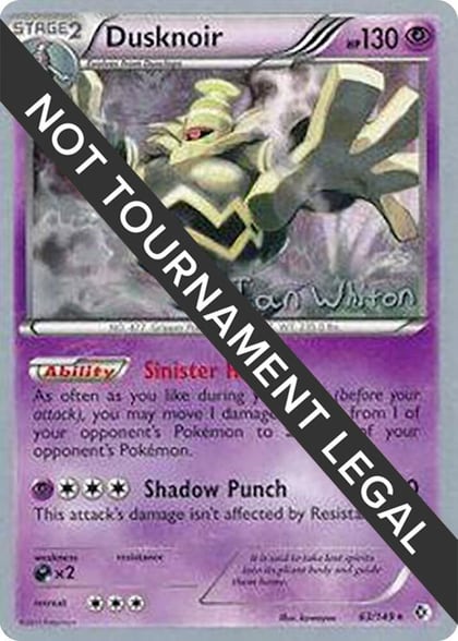 Dusknoir - 2013 (Ian Whiton), World Championship Decks 63/149