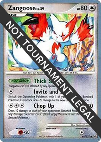 Zangoose - 2009 (Jason Martinez), World Championship Decks 66/127