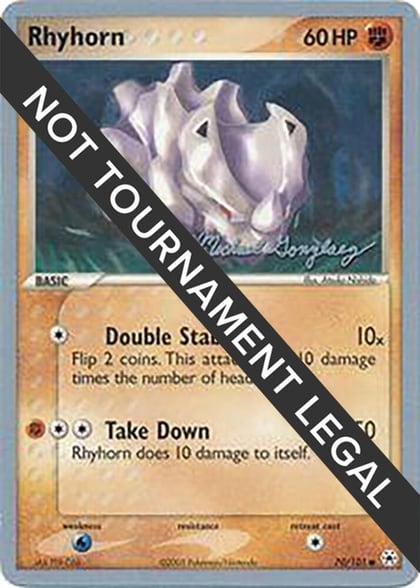Rhyhorn - 2005 (Michael Gonzalez), World Championship Decks 70/101