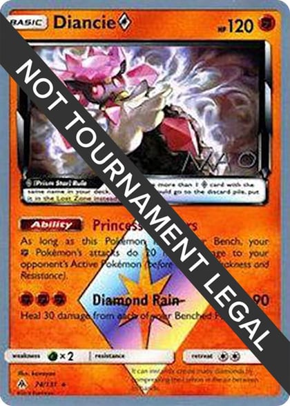 Diancie Prism Star - 2018 (Naohito Inoue), World Championship Decks 74/131