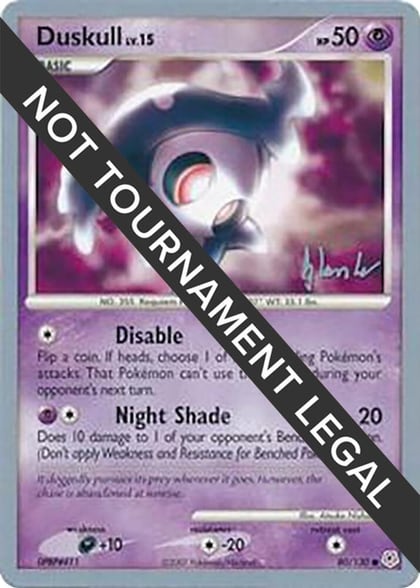 Duskull - 2008 (Dylan Lefavour), World Championship Decks 80/130