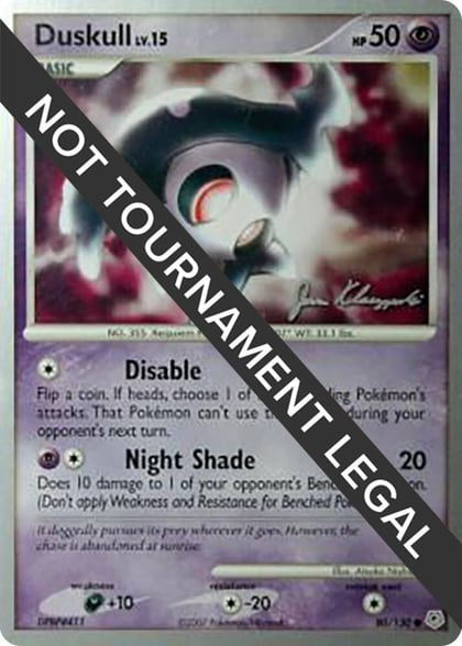 Duskull - 2008 (Jason Klaczynski), World Championship Decks 80/130
