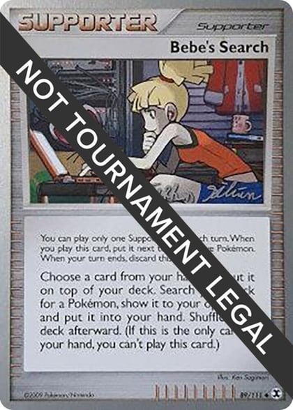 Bebe's Search - 2009 (Stephen Silvestro), World Championship Decks 89/111