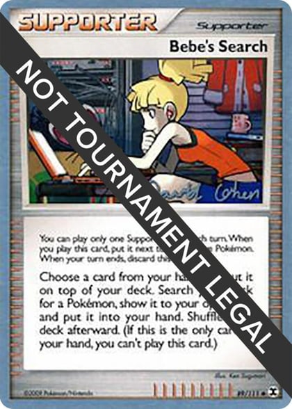Bebe's Search - 2009 (David Cohen), World Championship Decks 89/111