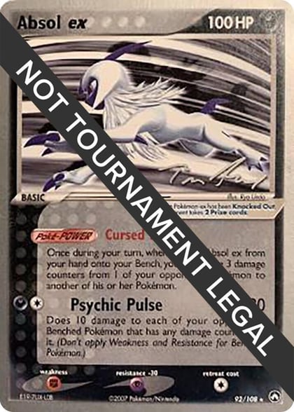Absol ex - 2007 (Tom Roos), World Championship Decks 92/108