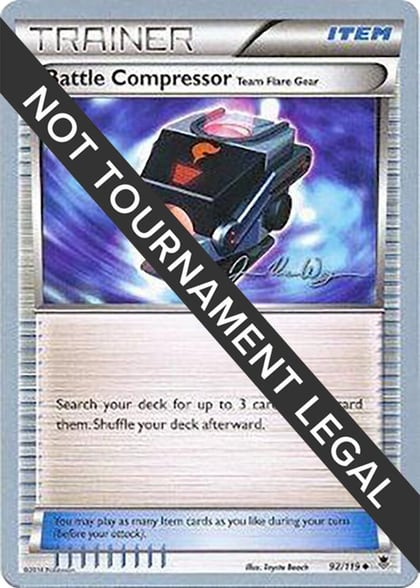 Battle Compressor (Team Flare Gear) - 2015 (Jacob Van Wagner), World Championship Decks 92/119