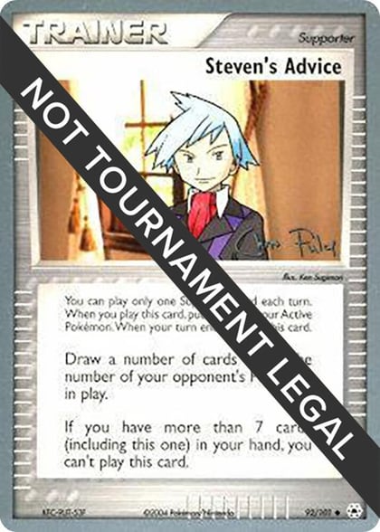 Steven's Advice - 2004 (Chris Fulop), World Championship Decks 92/101