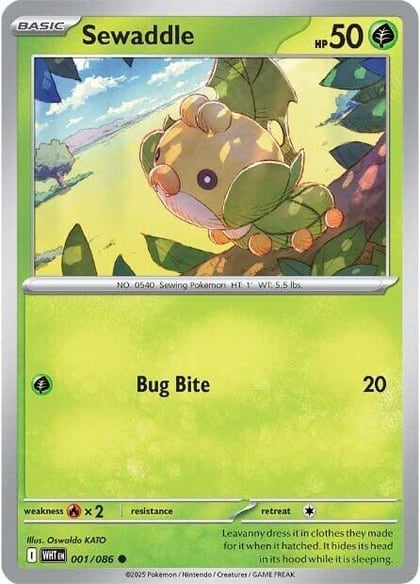 Sewaddle, SV: White Flare 001/086