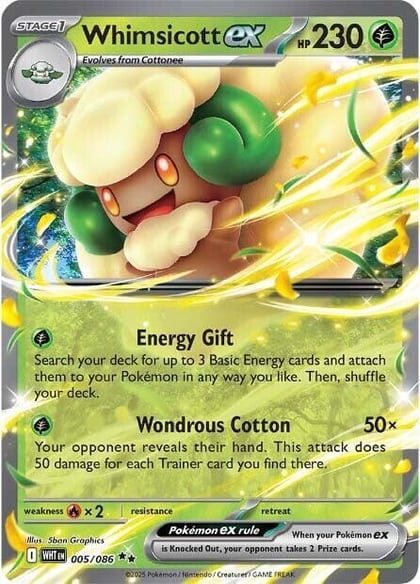 Whimsicott ex, SV: White Flare 005/086