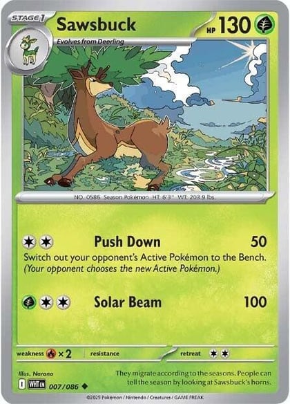 Sawsbuck, SV: White Flare 007/086