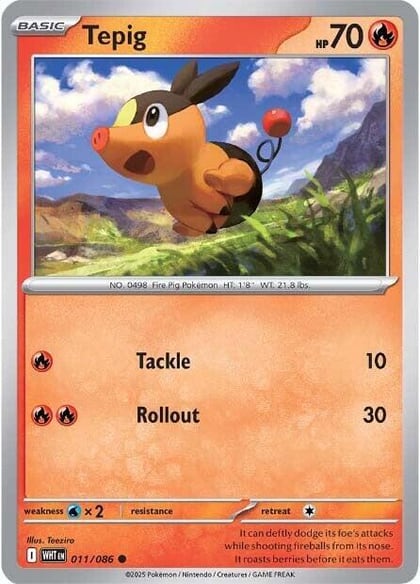 Tepig, SV: White Flare 011/086
