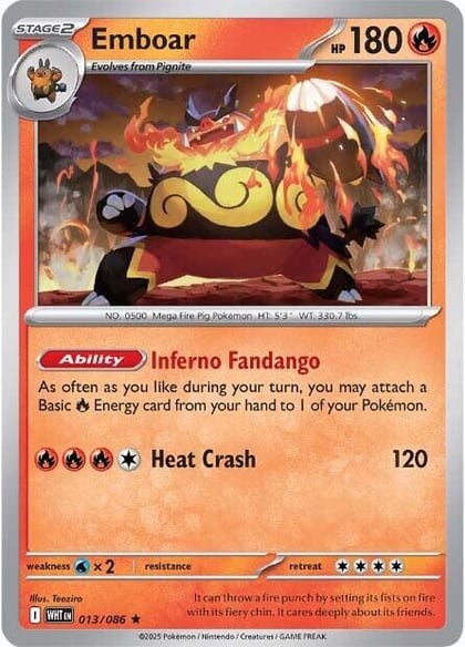 Emboar, SV: White Flare 013/086