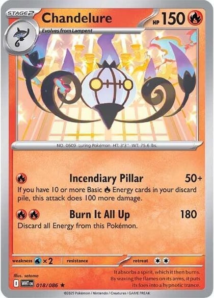 Chandelure, SV: White Flare 018/086