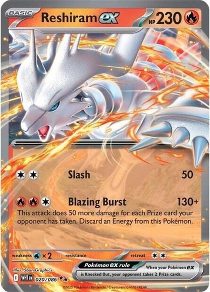 Reshiram ex, SV: White Flare 020/086