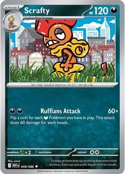 Scrafty, SV: White Flare 058/086