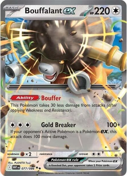 Bouffalant ex, SV: White Flare 077/086