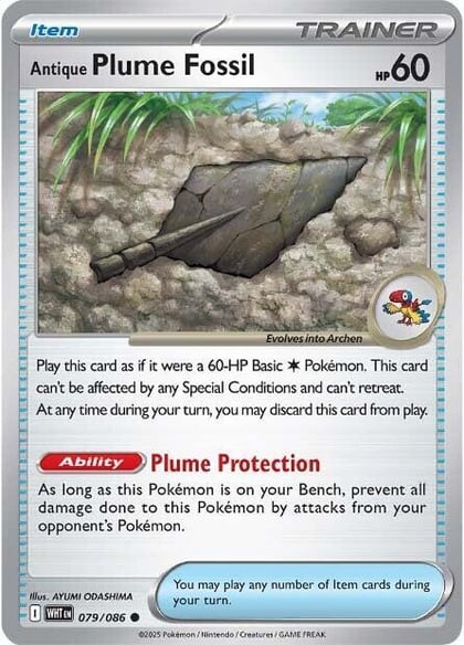 Antique Plume Fossil, SV: White Flare 079/086