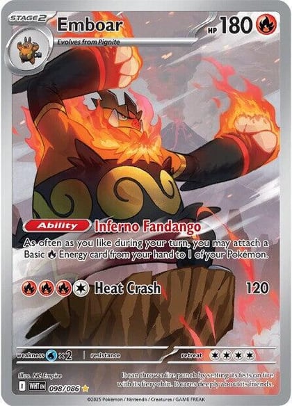 Emboar - 098/086, SV: White Flare 098/086