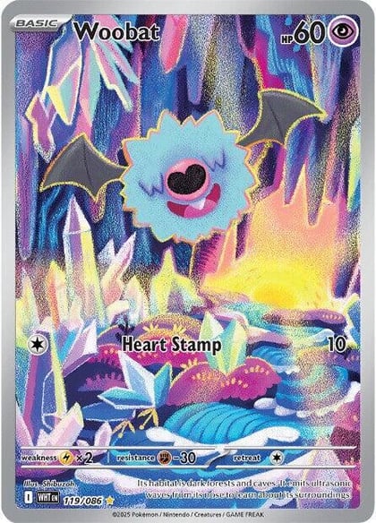 Woobat - 119/086, SV: White Flare 119/086