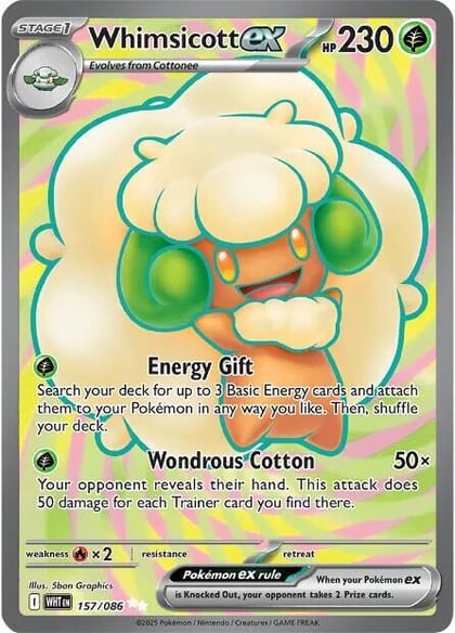 Whimsicott ex - 157/086, SV: White Flare 157/086