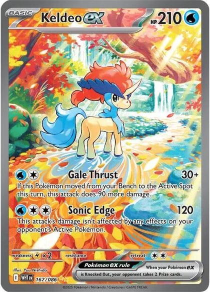Keldeo ex - 167/086, SV: White Flare 167/086