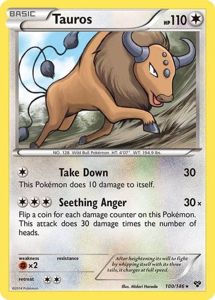 Tauros, XY Base Set 100/146