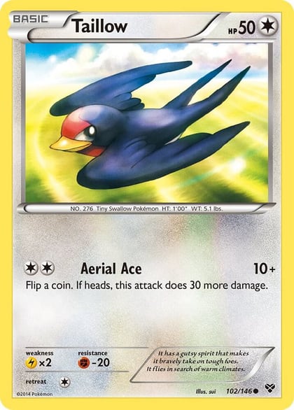 Taillow, XY Base Set 102/146