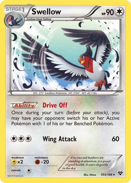 Swellow, XY Base Set 103/146