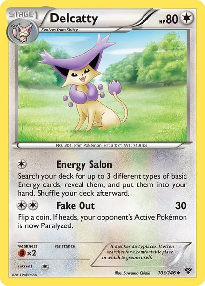 Delcatty, XY Base Set 105/146