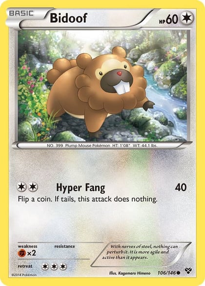 Bidoof, XY Base Set 106/146