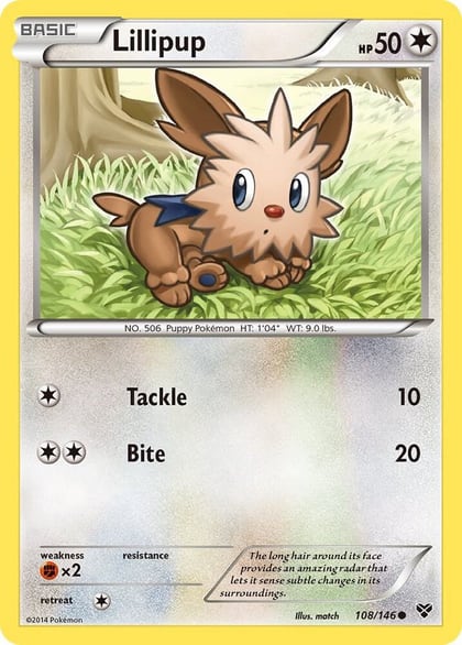 Lillipup, XY Base Set 108/146