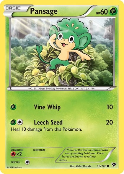 Pansage, XY Base Set 10/146