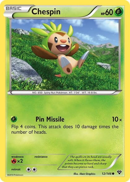 Chespin, XY Base Set 12/146